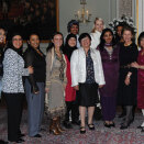 9 March: The Queen and The Crown Princess host a tea party for minority women at the Royal Palace (Photo: Sven Gjeruldsen, DKH)